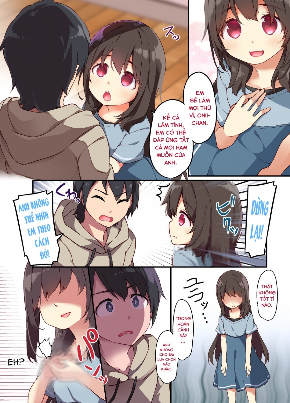 Hình ảnh 1643216486929_0 trong A Yandere Little Sister Wants To Be Impregnated By Her Big Brother - One Shot - Hentaimanhwa.net