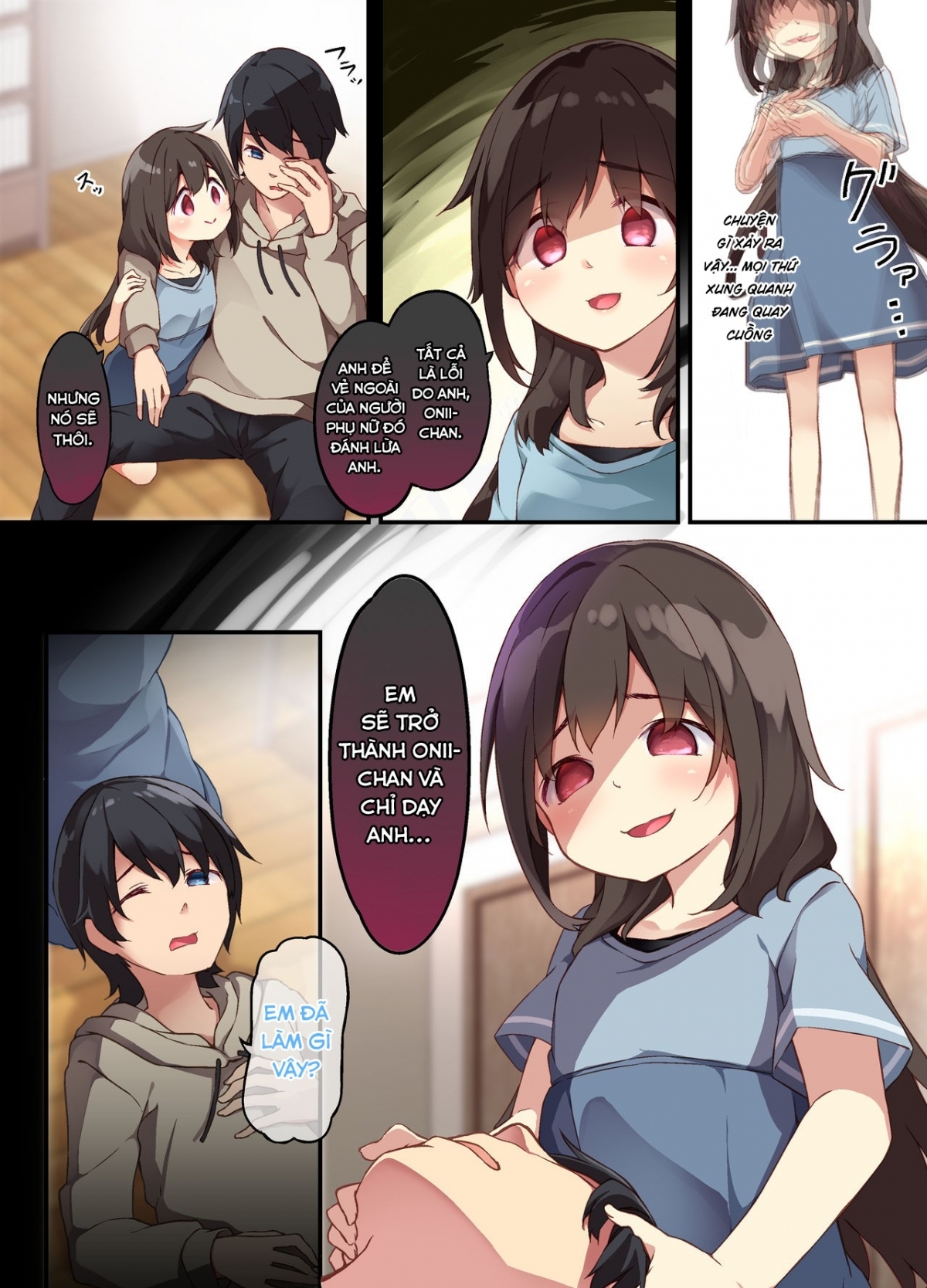 Hình ảnh 1643216488908_0 trong A Yandere Little Sister Wants To Be Impregnated By Her Big Brother - One Shot - Hentaimanhwa.net