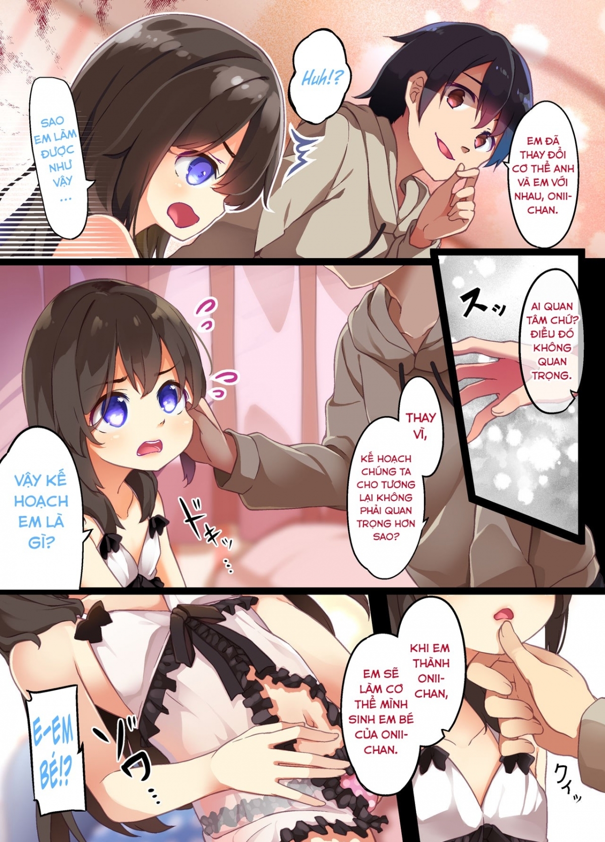 Hình ảnh 1643216493440_0 trong A Yandere Little Sister Wants To Be Impregnated By Her Big Brother - One Shot - Hentaimanhwa.net
