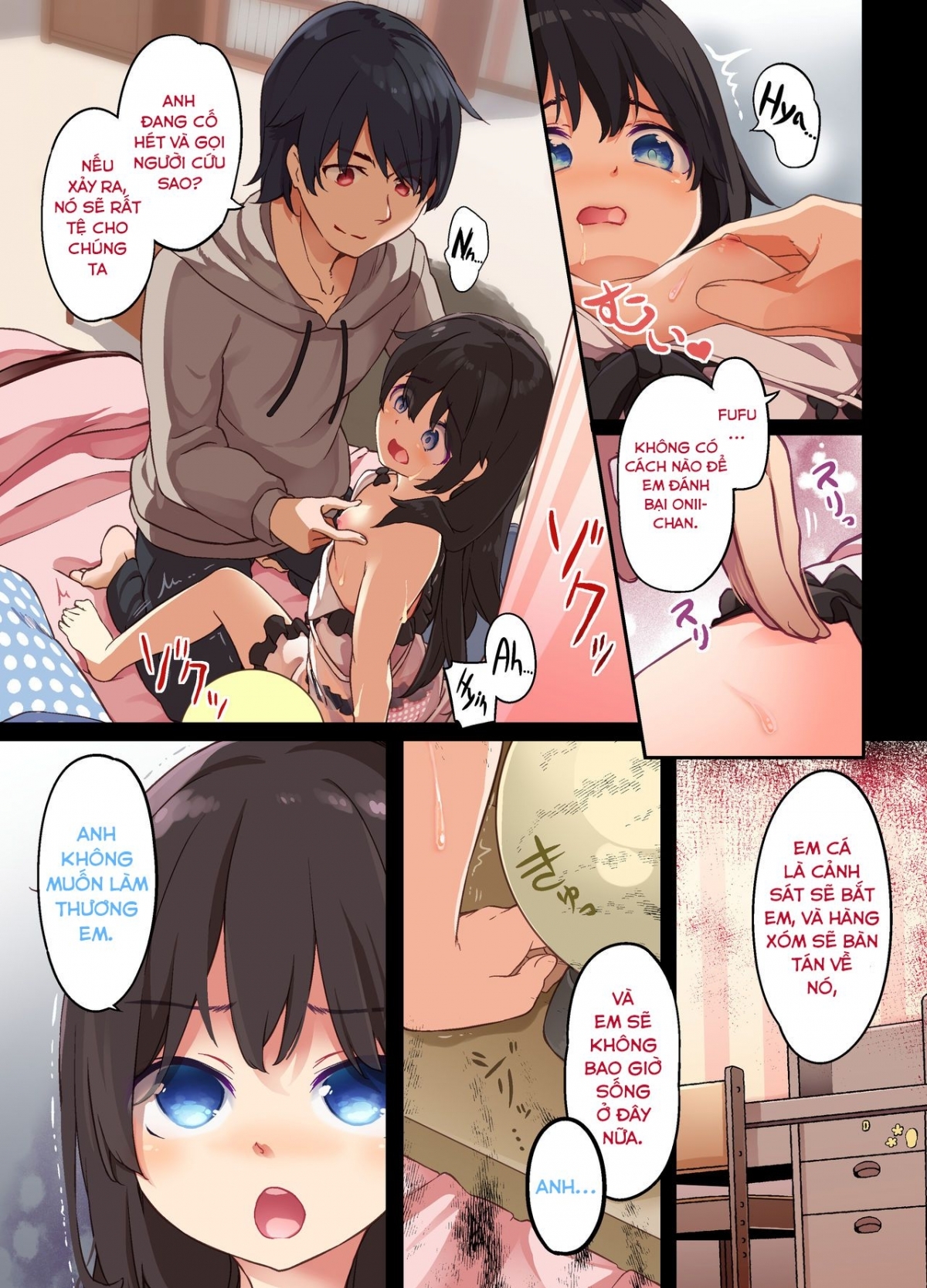 Hình ảnh 1643216501281_0 trong A Yandere Little Sister Wants To Be Impregnated By Her Big Brother - One Shot - Hentaimanhwa.net