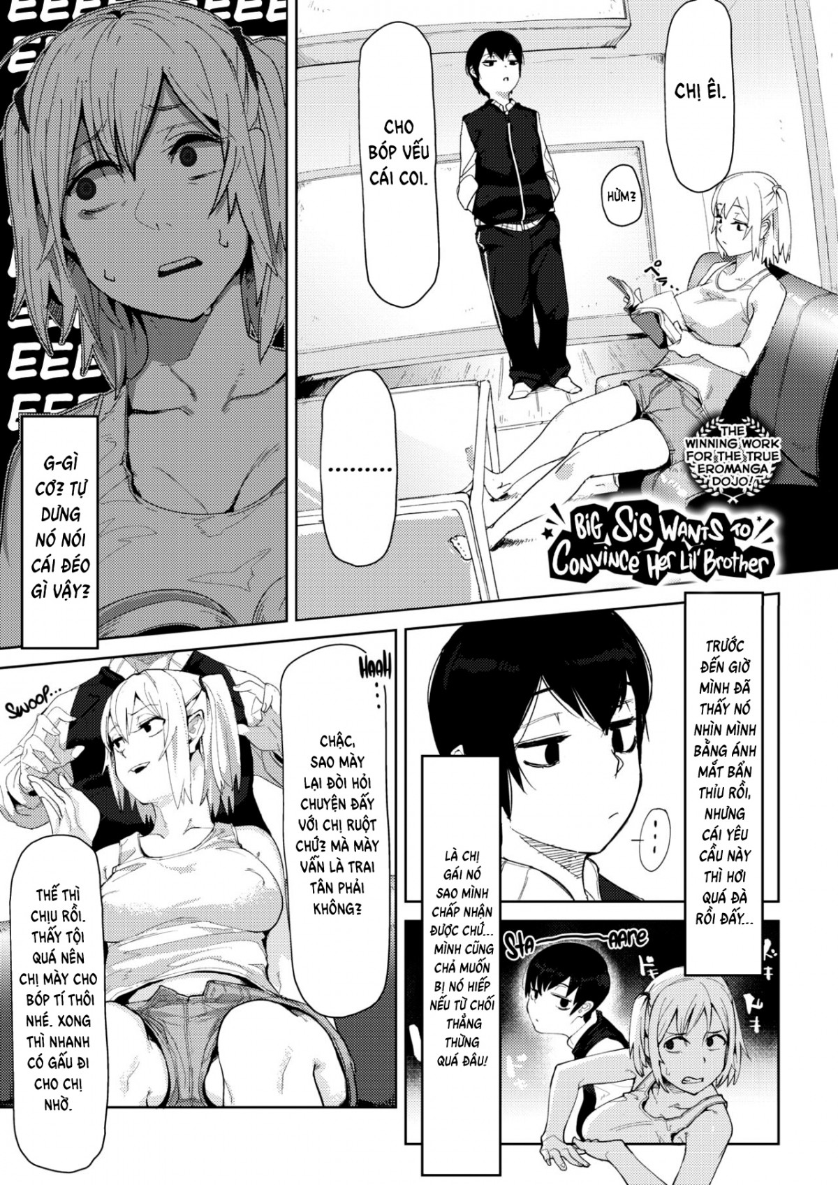 Hình ảnh 1603092335370_0 trong Big Sis Wants To Convince Her Lil' Brother - One Shot - Hentaimanhwa.net