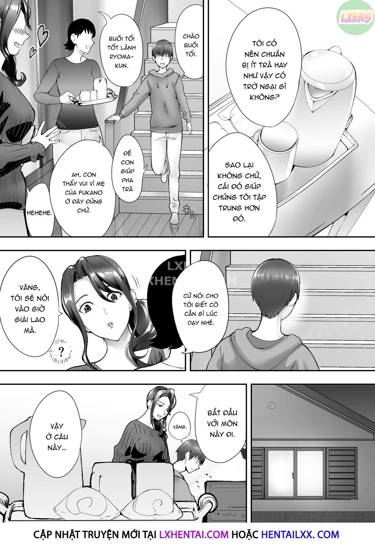 Hình ảnh 5 trong My Childhood Friend Is Doing It With My Mom - Chapter 4 - Hentaimanhwa.net